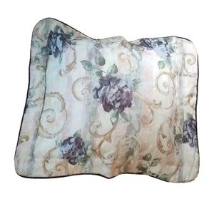 Croscill 2 Tapestry Pillow Shams Cottage Granny Quilted Floral Sz 26 X 20